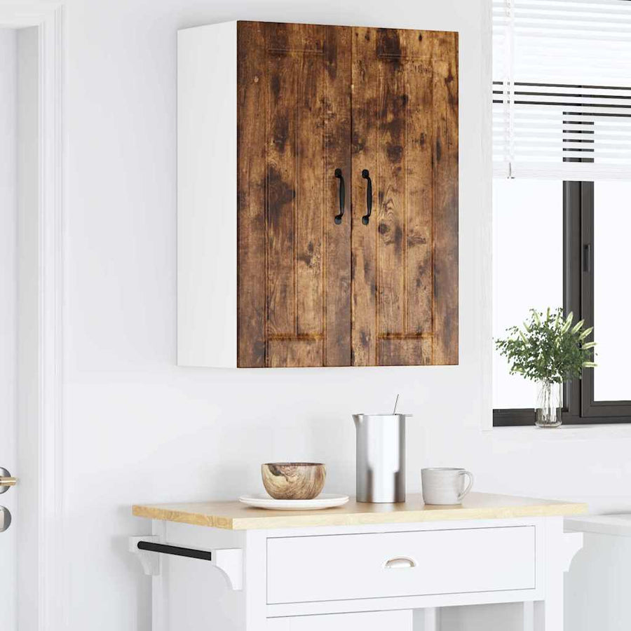 Keukenkast aan de muur met plank Gerookt eiken 30 x 31 x 80 cm