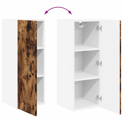 Keukenkast aan de muur met plank Gerookt eiken 30 x 31 x 80 cm