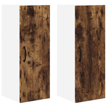 Keukenkast aan de muur 2 pcs Gerookt eiken 30 x 31 x 80 cm