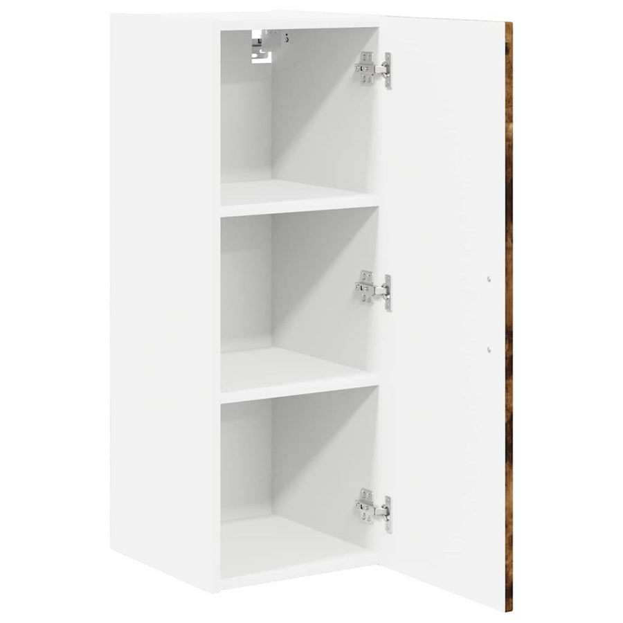 Keukenkast aan de muur 2 pcs Gerookt eiken 30 x 31 x 80 cm