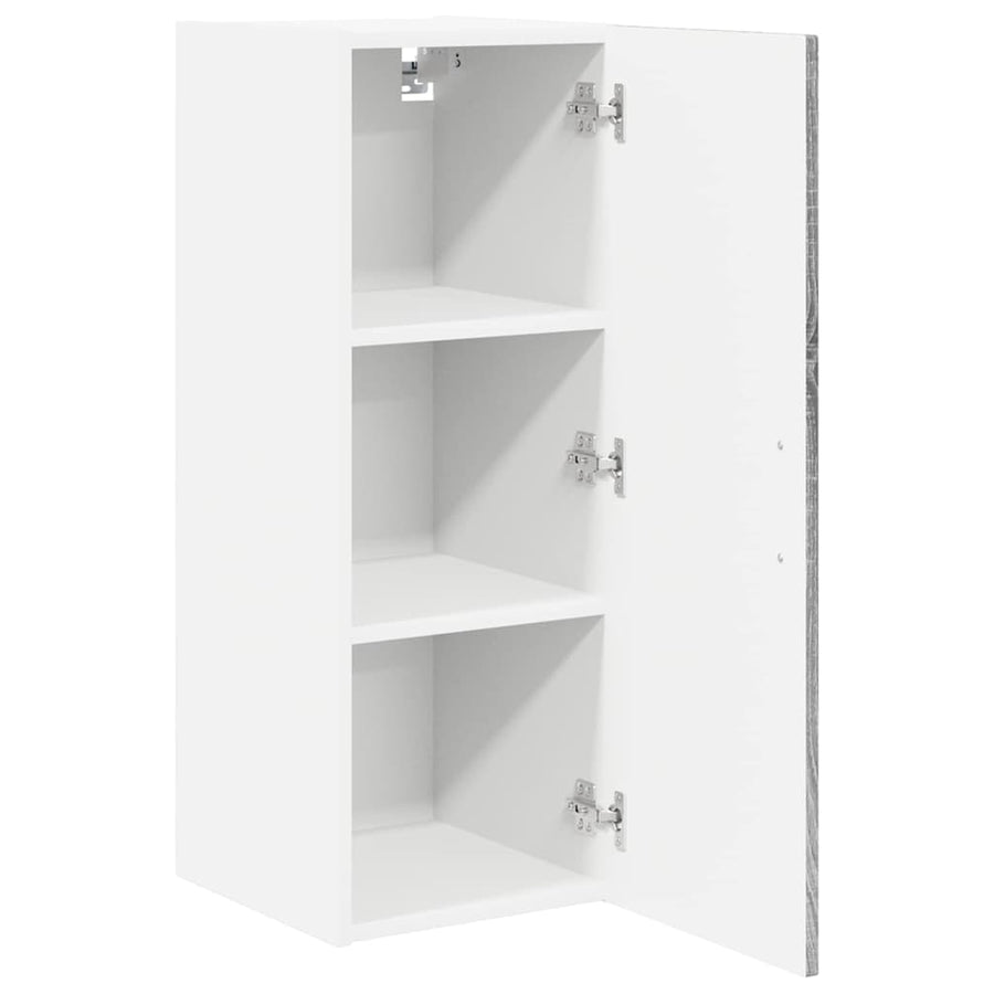 Keukenkast aan de muur met plank Grijs Sonoma 30 x 31 x 80 cm