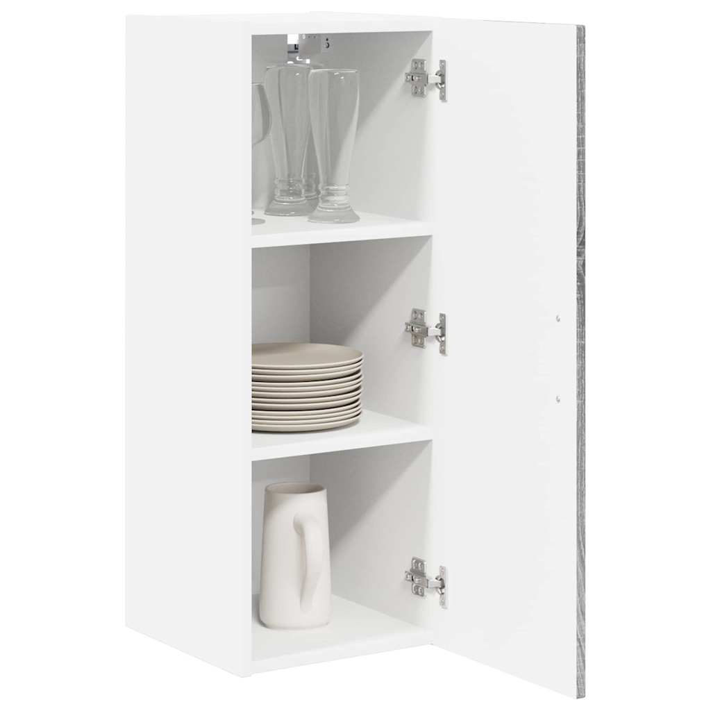 Keukenkast aan de muur 2 pcs Grijs Sonoma 30 x 31 x 80 cm