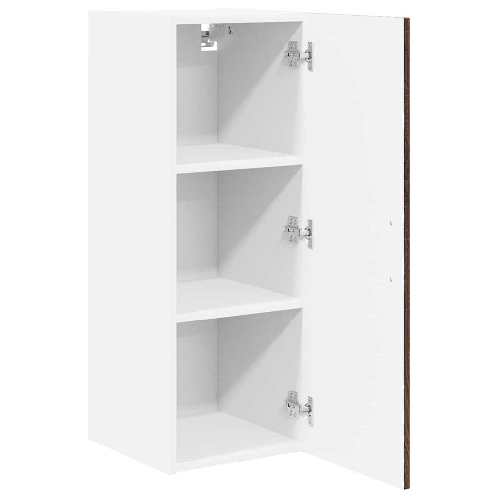 Keukenkast aan de muur 2 pcs Bruin Eiken 30 x 31 x 80 cm