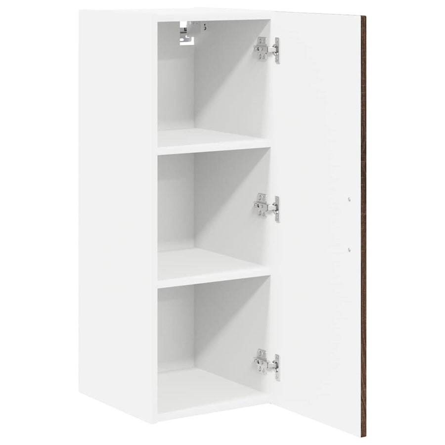 Keukenkast aan de muur 2 pcs Bruin Eiken 30 x 31 x 80 cm