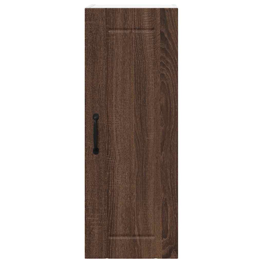 Keukenkast aan de muur 2 pcs Bruin Eiken 30 x 31 x 80 cm