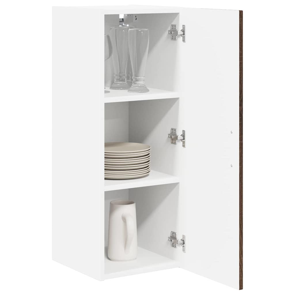 Keukenkast aan de muur 2 pcs Bruin Eiken 30 x 31 x 80 cm