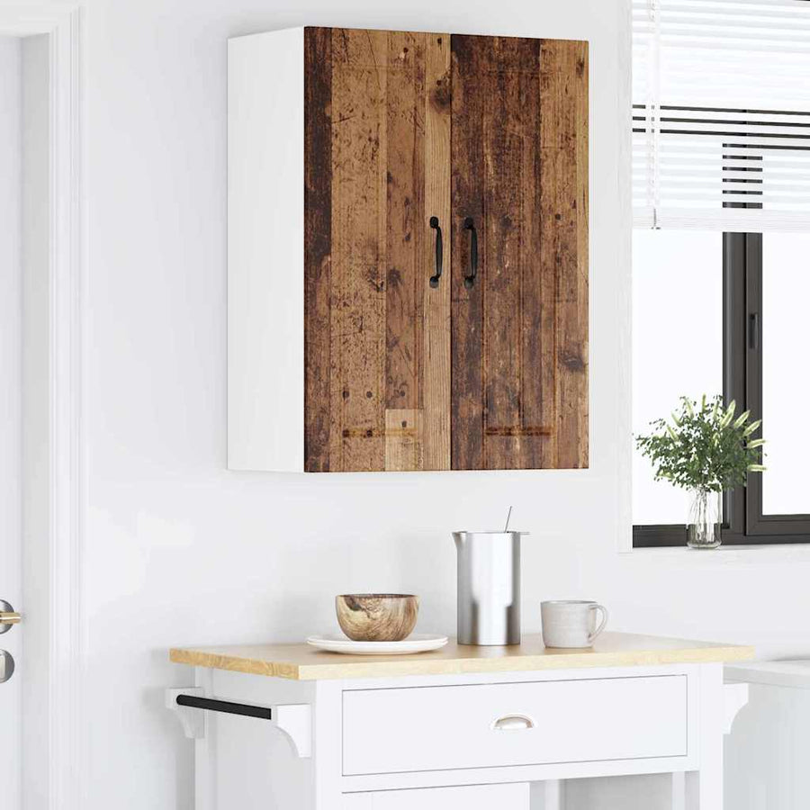 Keukenkast aan de muur Oud Hout 30 x 31 x 80 cm Bewerkt hout
