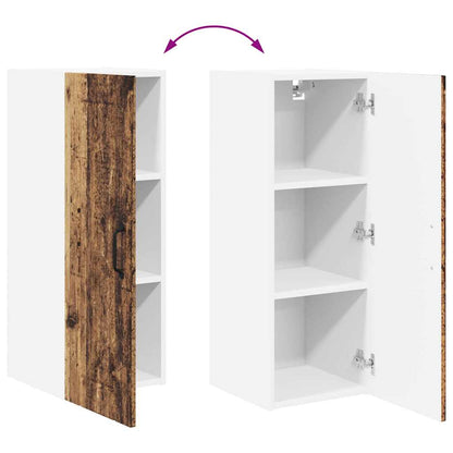 Keukenkast aan de muur Oud Hout 30 x 31 x 80 cm Bewerkt hout