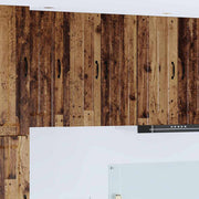 Keukenkast 2 stuks 30x31x80 cm oud hout bewerkt hout
