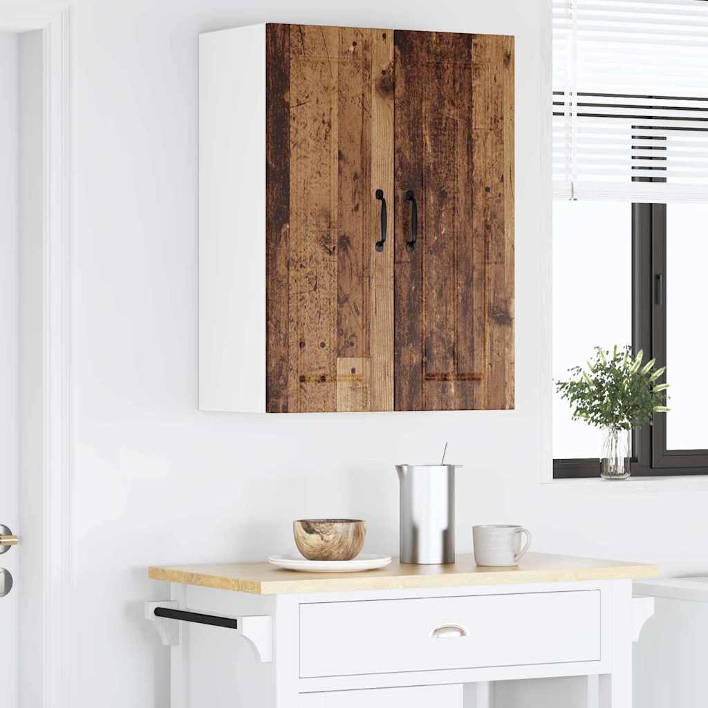 Keukenkast aan de muur met plank 2 pcs Oud Hout 30 x 31 x 80 cm