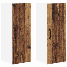 Keukenkast aan de muur met plank 2 pcs Oud Hout 30 x 31 x 80 cm