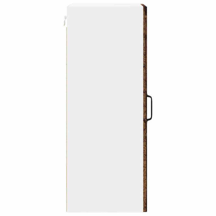 Keukenkast aan de muur met plank 2 pcs Oud Hout 30 x 31 x 80 cm