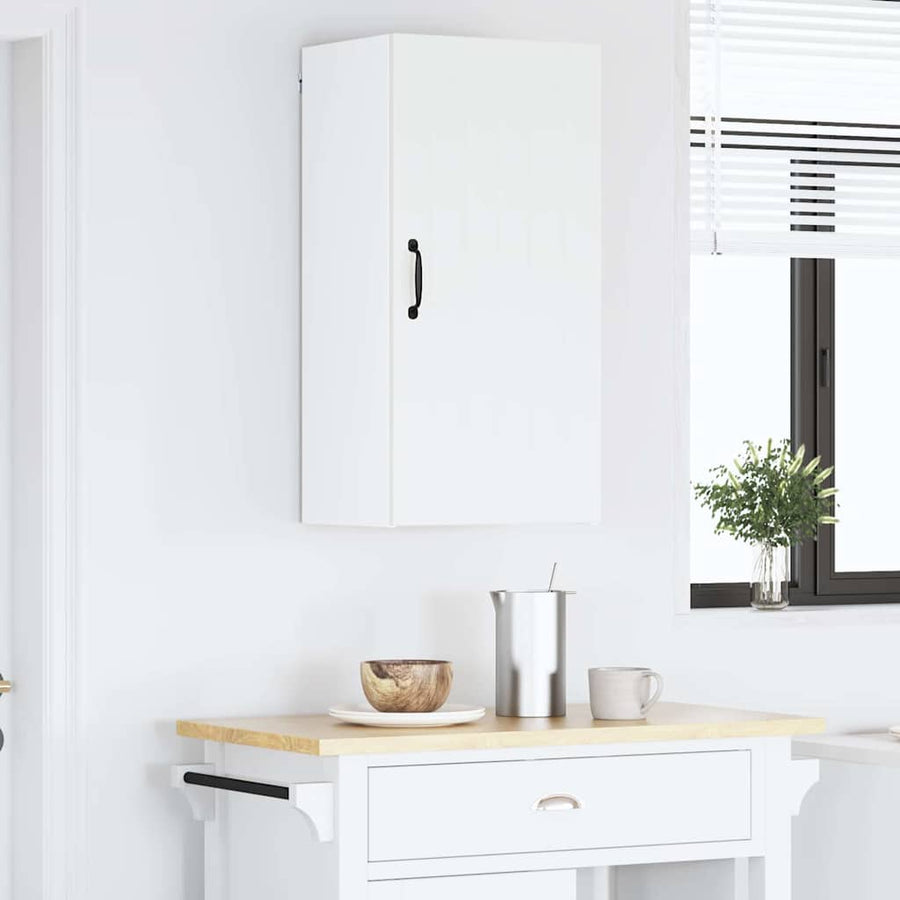 Keukenkast aan de muur Wit 40 x 31 x 80 cm Bewerkt hout
