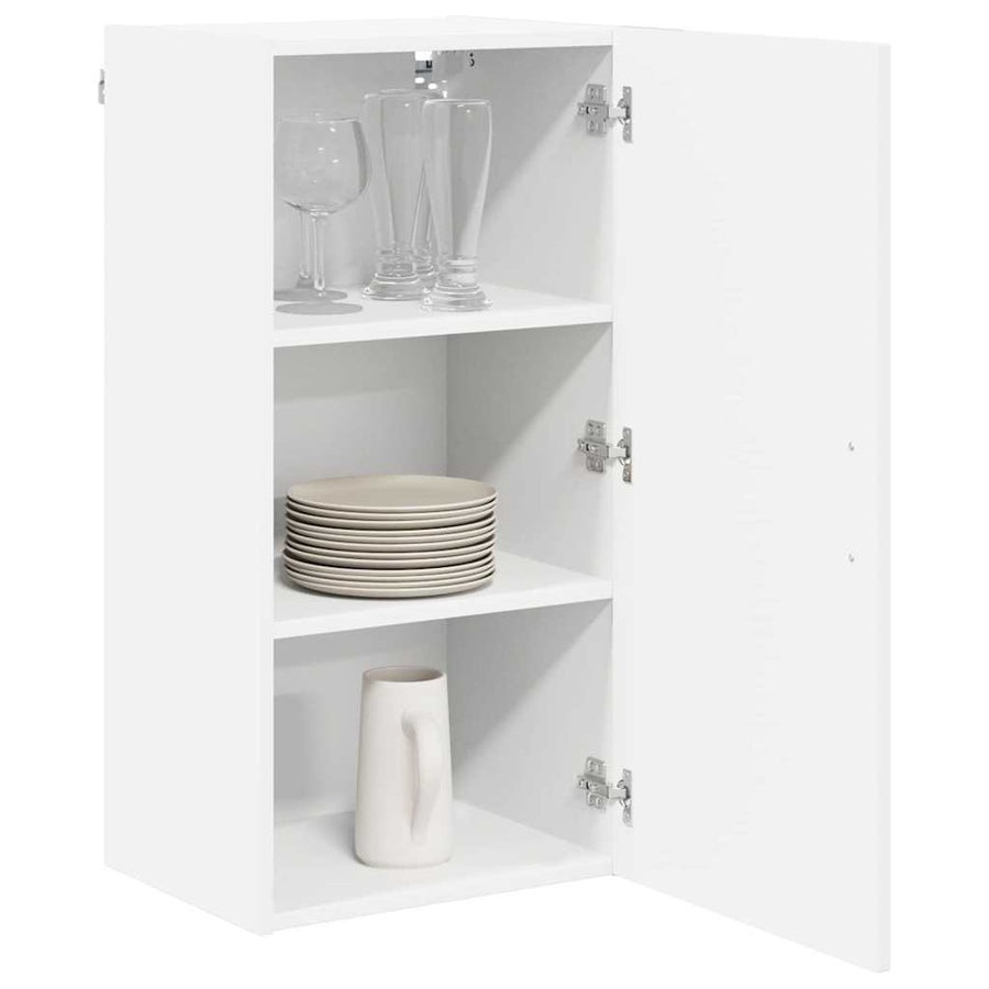 Keukenkast aan de muur Wit 40 x 31 x 80 cm Bewerkt hout