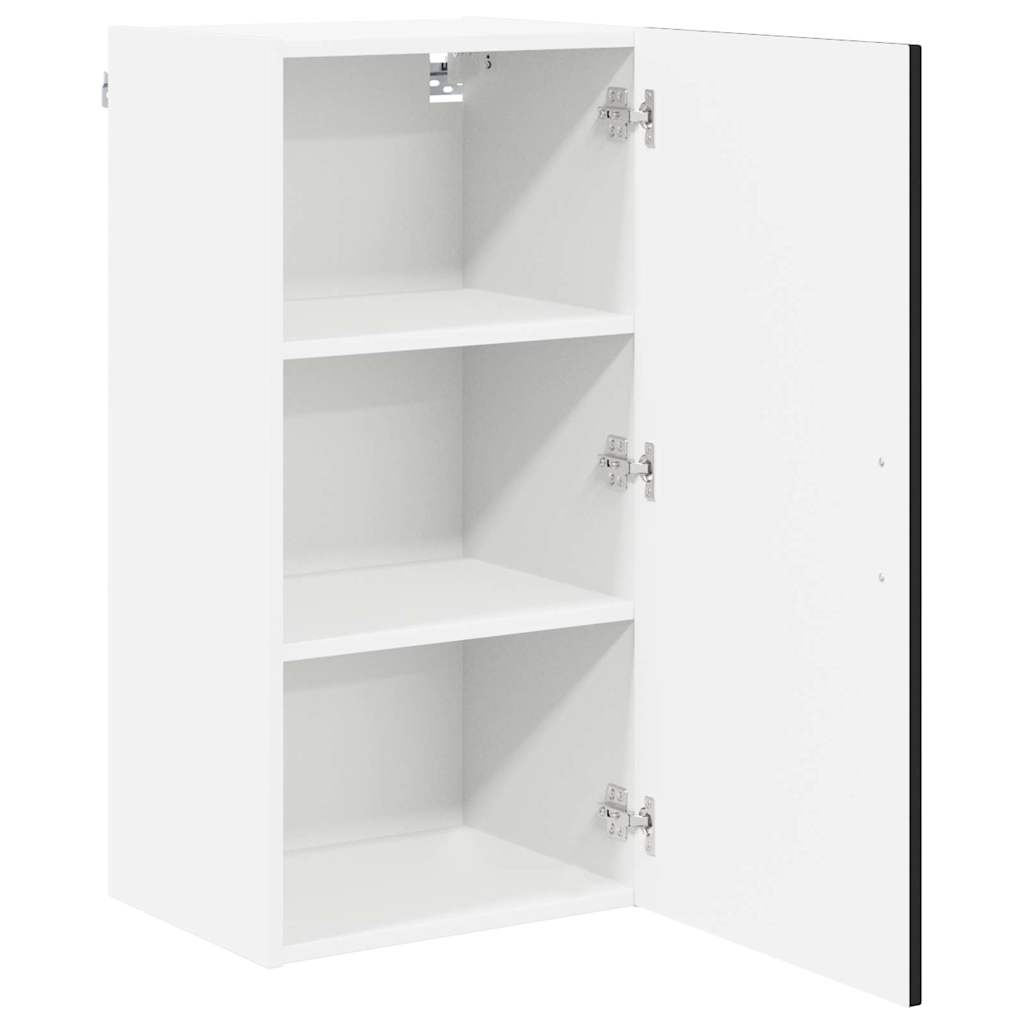 Keukenkast aan de muur Zwart 40 x 31 x 80 cm Bewerkt hout