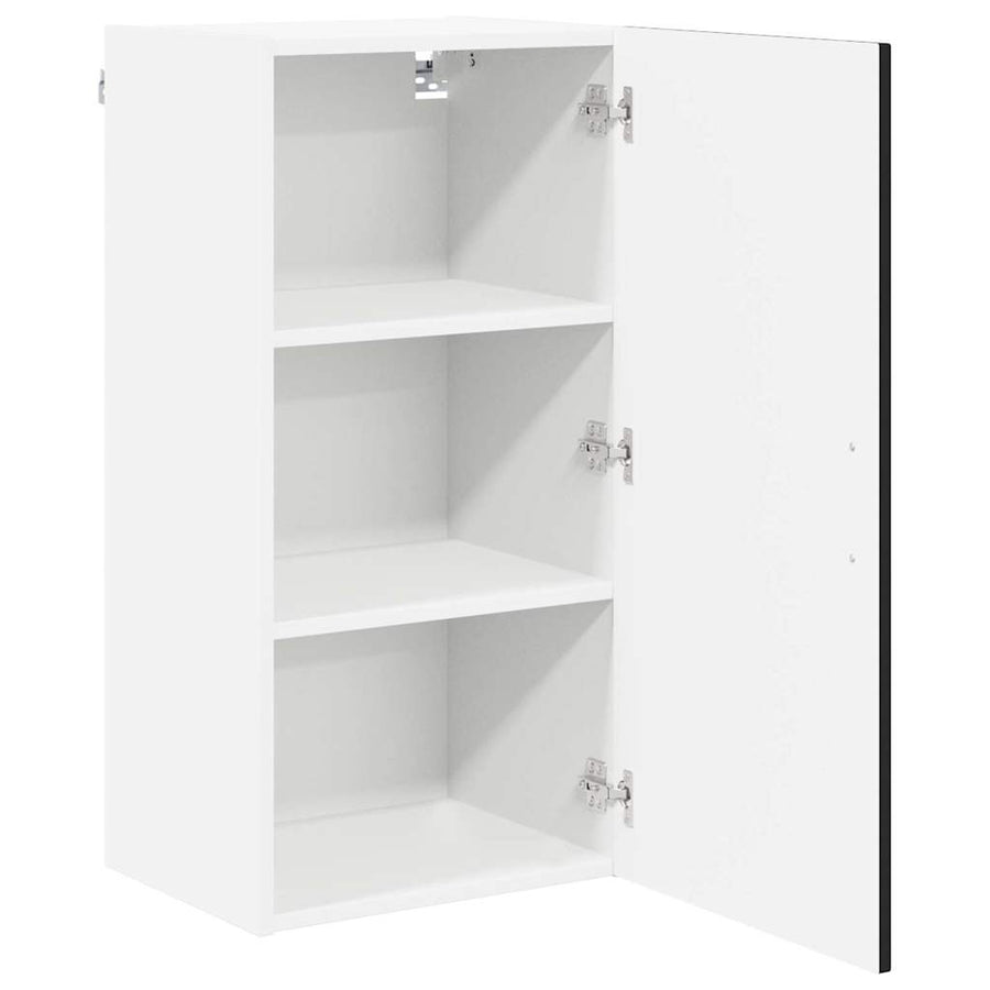 Keukenkast aan de muur Zwart 40 x 31 x 80 cm Bewerkt hout