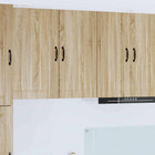 Keukenkast wandmontage 40x31x80 cm sonoma eiken
