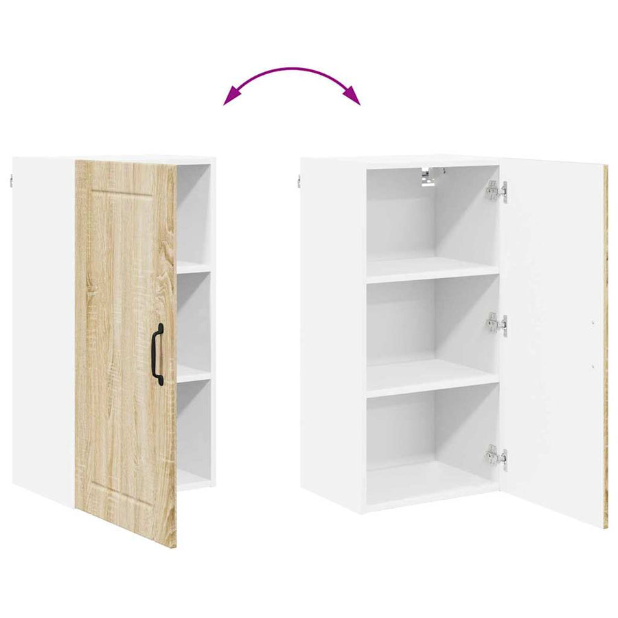 Keukenkast aan de muur met plank Sonoma Eiken 40 x 31 x 80 cm