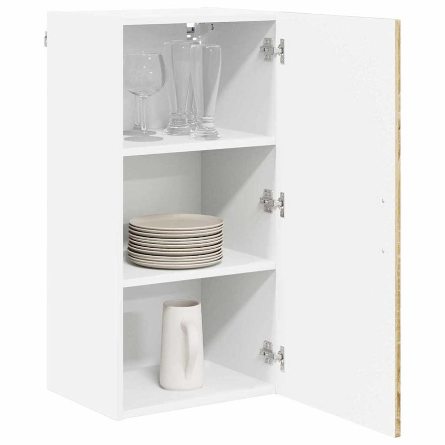 Keukenkast aan de muur met plank Sonoma Eiken 40 x 31 x 80 cm