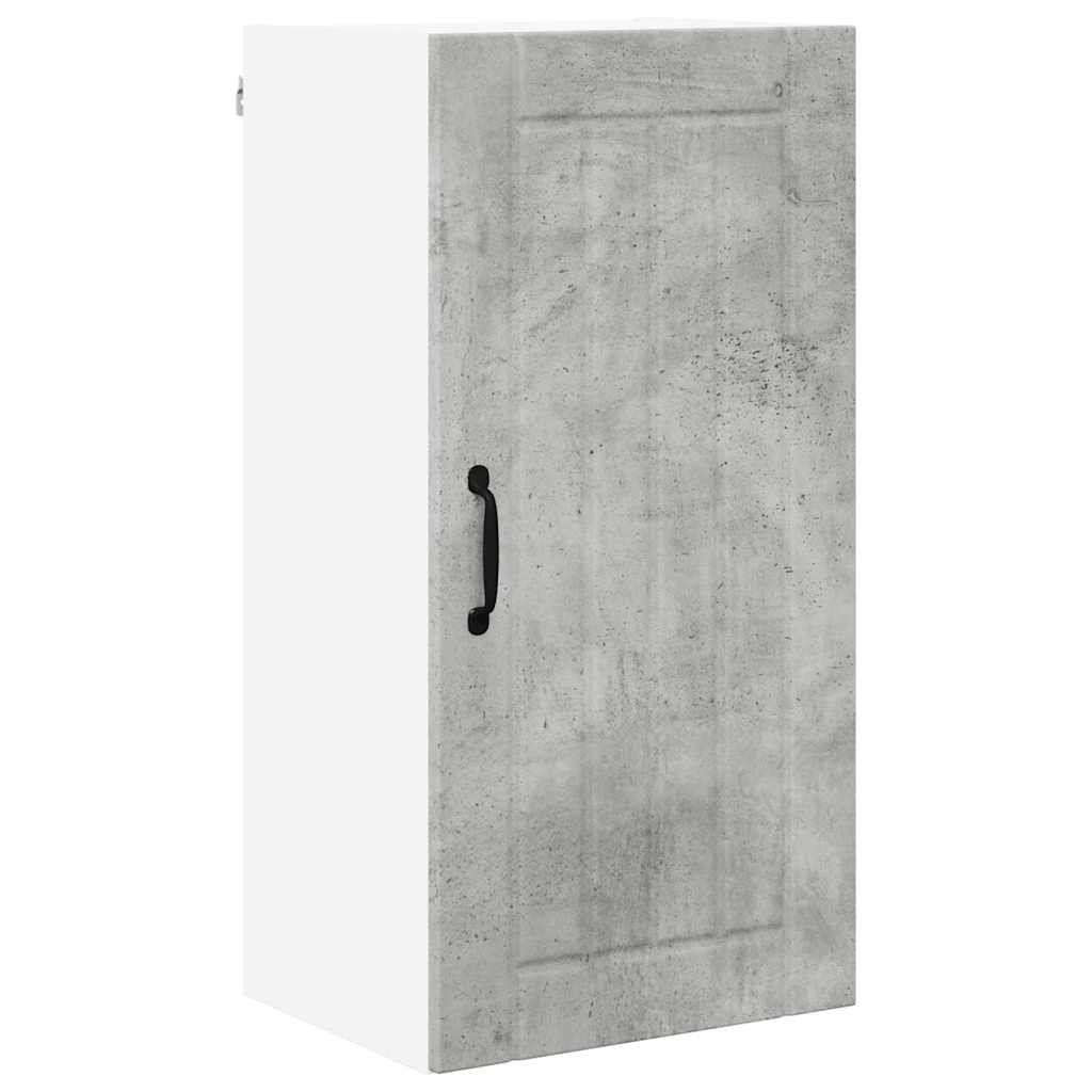 Keukenkast aan de muur Beton Grijs 40 x 31 x 80 cm Bewerkt hout