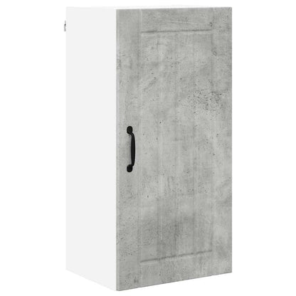 Keukenkast aan de muur Beton Grijs 40 x 31 x 80 cm Bewerkt hout
