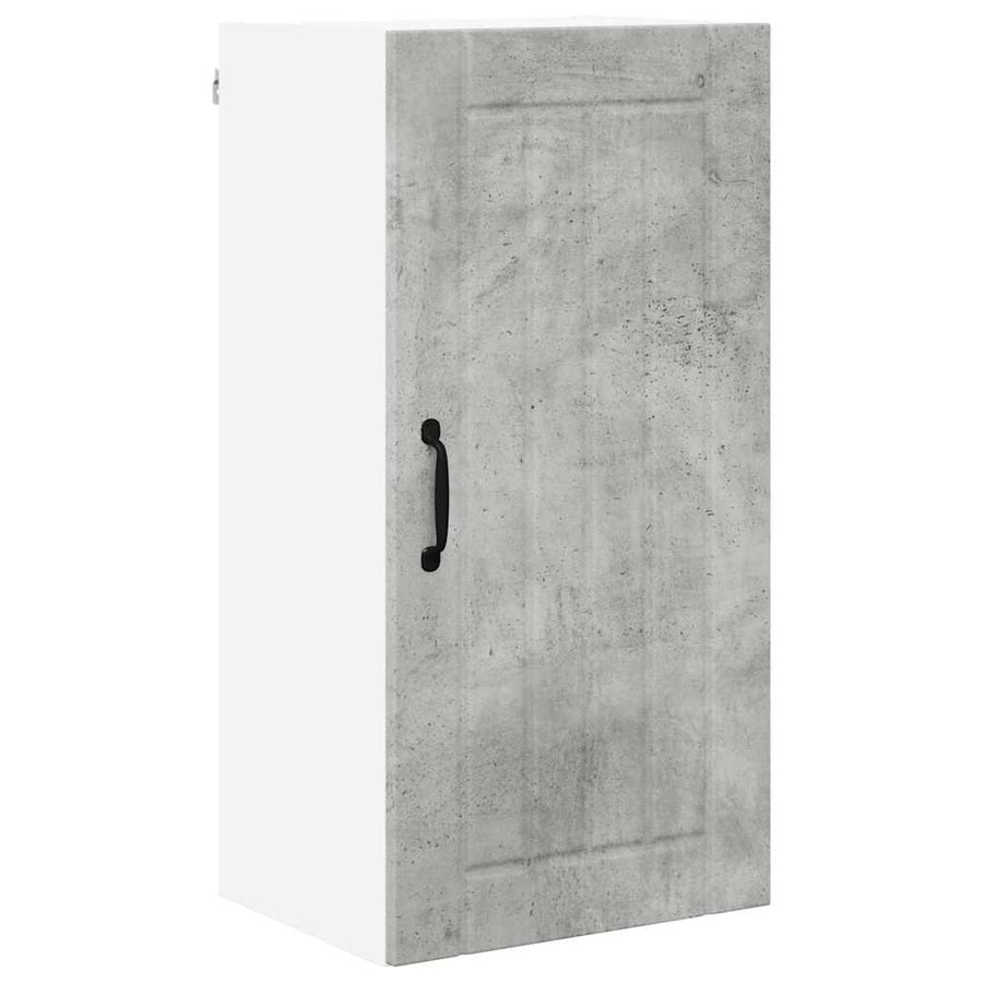 Keukenkast aan de muur Beton Grijs 40 x 31 x 80 cm Bewerkt hout