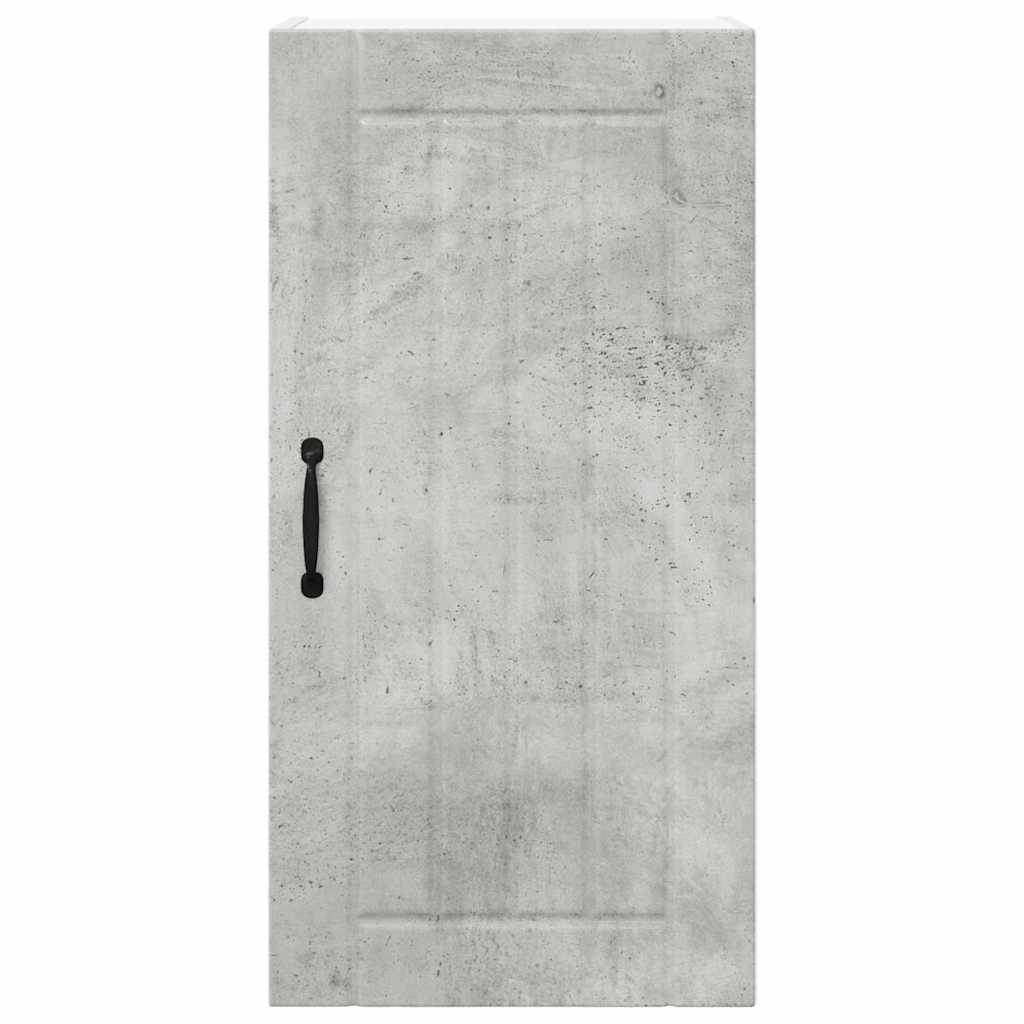 Keukenkast aan de muur Beton Grijs 40 x 31 x 80 cm Bewerkt hout