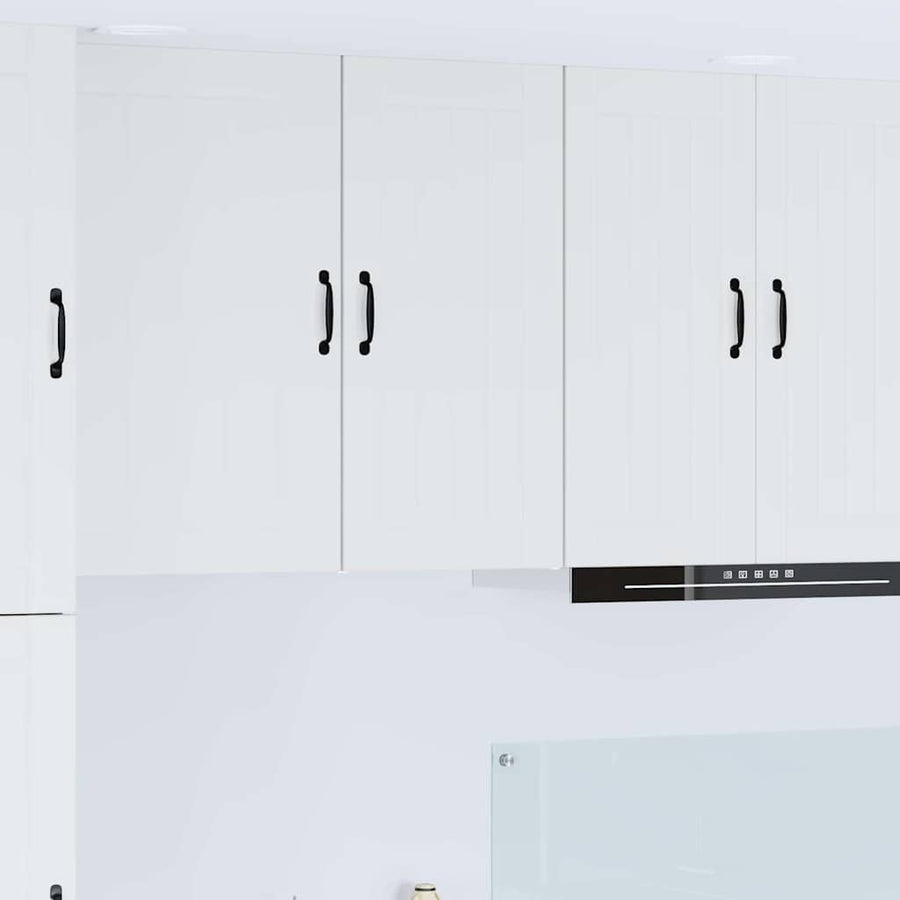 Keukenkast aan de muur met plank Hoogglans wit 40 x 31 x 80 cm