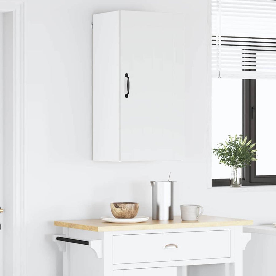 Keukenkast aan de muur met plank Hoogglans wit 40 x 31 x 80 cm