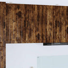 Keukenkast 40x31x80 cm gerookt eiken bewerkt hout