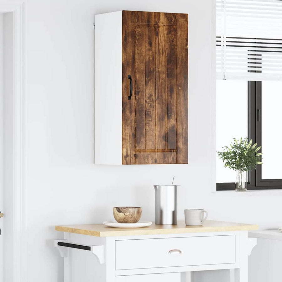 Keukenkast aan de muur met plank Gerookt eiken 40 x 31 x 80 cm