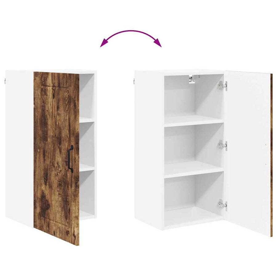 Keukenkast aan de muur met plank Gerookt eiken 40 x 31 x 80 cm