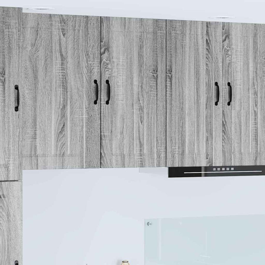 Keukenkast aan de muur met plank Grijs Sonoma 40 x 31 x 80 cm