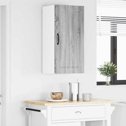 Keukenkast aan de muur met plank Grijs Sonoma 40 x 31 x 80 cm