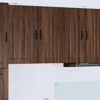 Keukenkast aan de muur Bruin Eiken 40 x 31 x 80 cm Bewerkt hout
