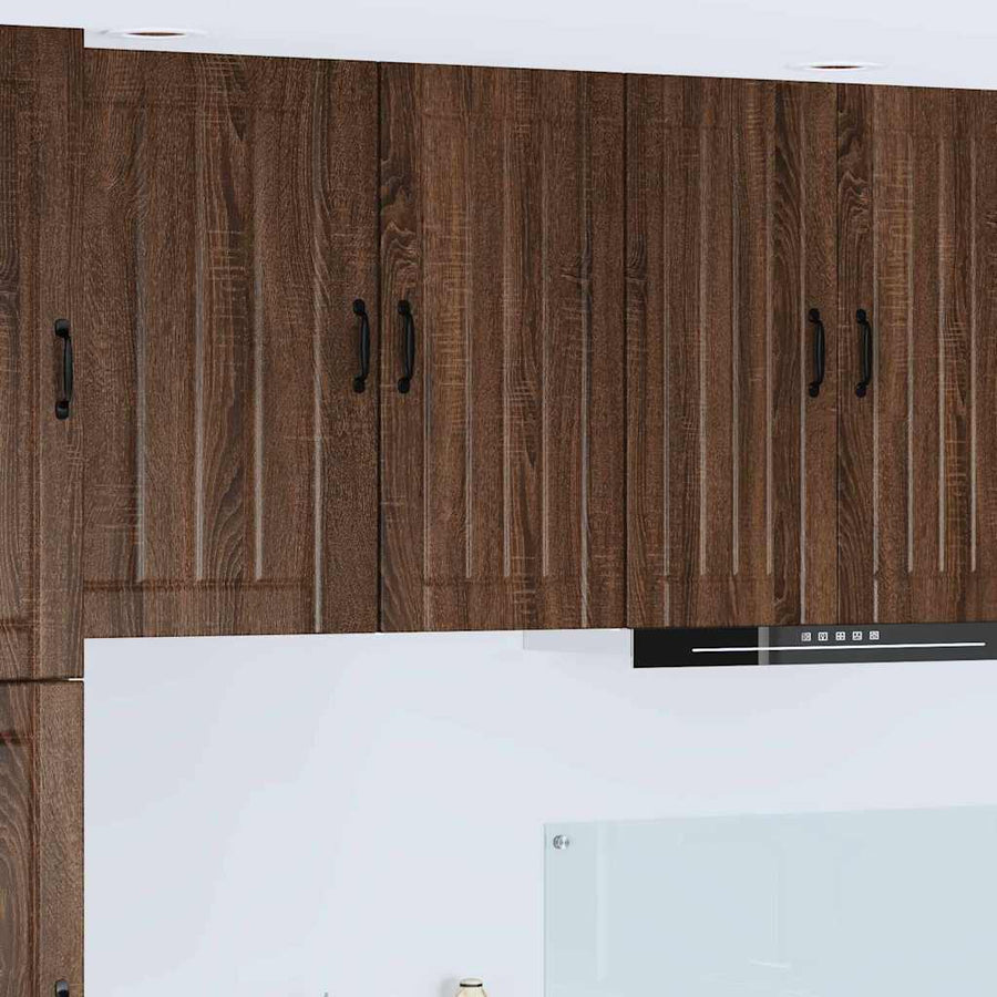 Keukenkast aan de muur Bruin Eiken 40 x 31 x 80 cm Bewerkt hout