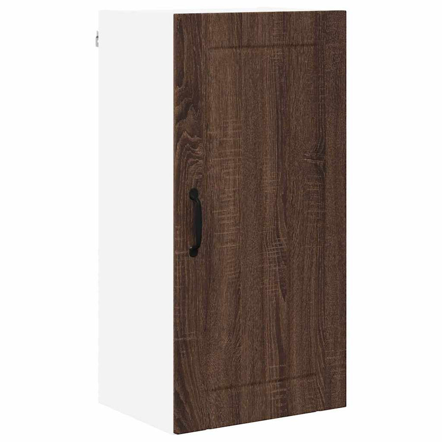 Keukenkast aan de muur Bruin Eiken 40 x 31 x 80 cm Bewerkt hout