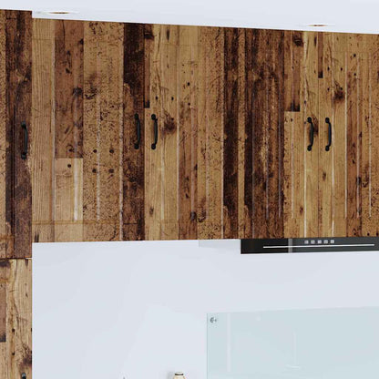 Keukenkast aan de muur Oud Hout 40 x 31 x 80 cm Bewerkt hout