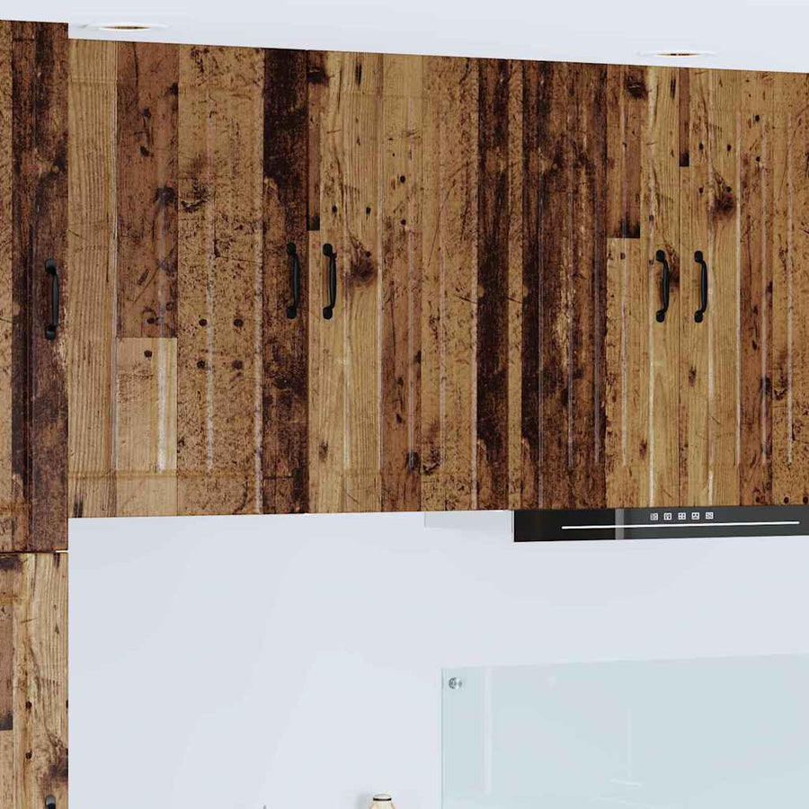Keukenkast aan de muur Oud Hout 40 x 31 x 80 cm Bewerkt hout