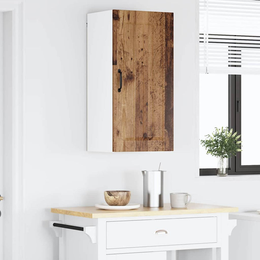 Keukenkast aan de muur Oud Hout 40 x 31 x 80 cm Bewerkt hout