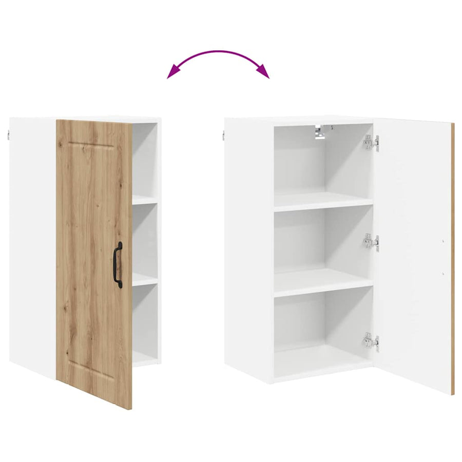 Keukenkast aan de muur met plank Artisan Eiken 40 x 31 x 80 cm