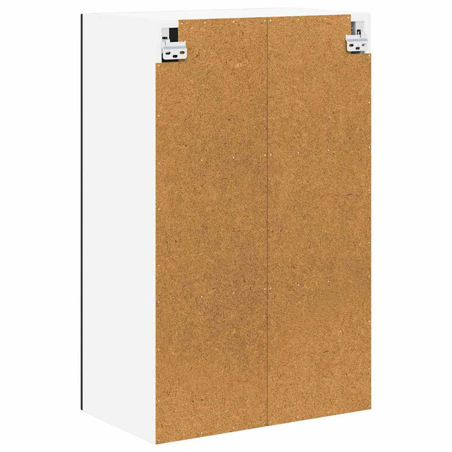 Keukenkast aan de muur Zwart 50 x 31 x 80 cm Bewerkt hout