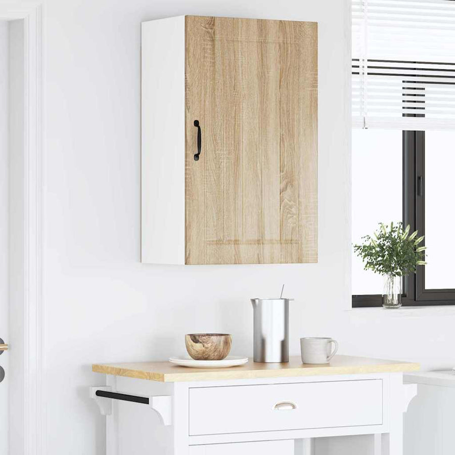 Keukenkast aan de muur met plank Sonoma Eiken 50 x 31 x 80 cm