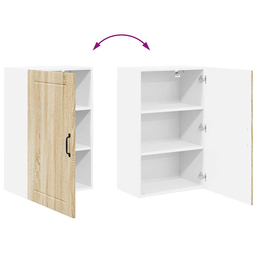 Keukenkast aan de muur met plank Sonoma Eiken 50 x 31 x 80 cm