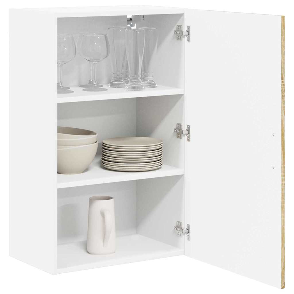 Keukenkast aan de muur met plank Sonoma Eiken 50 x 31 x 80 cm