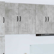 Keukenkast 50x31x80 cm beton grijs bewerkt hout