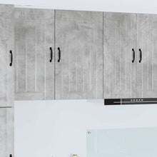 Keukenkast aan de muur Beton Grijs 50 x 31 x 80 cm Bewerkt hout