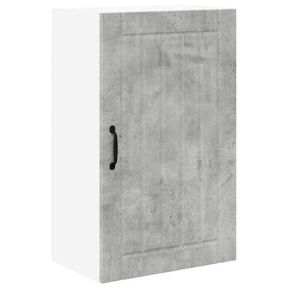 Keukenkast aan de muur Beton Grijs 50 x 31 x 80 cm Bewerkt hout