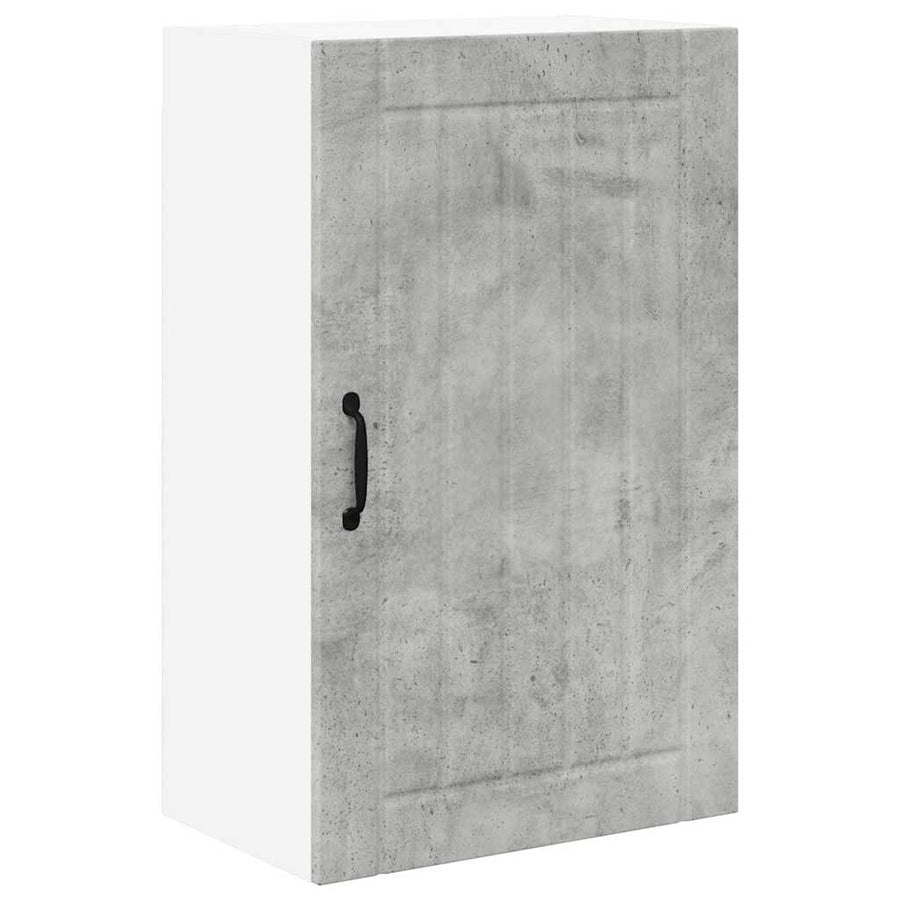 Keukenkast aan de muur Beton Grijs 50 x 31 x 80 cm Bewerkt hout