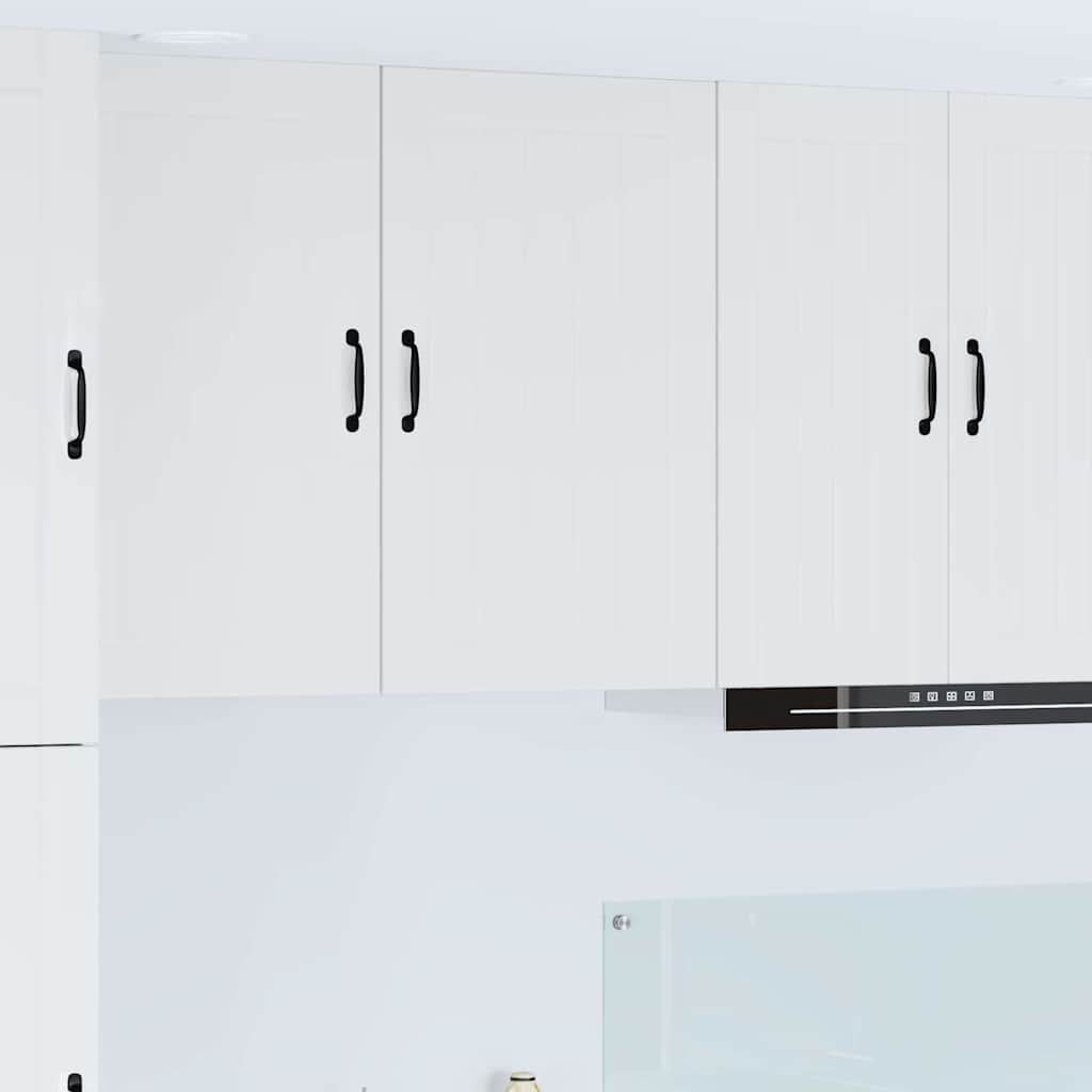 Keukenkast aan de muur met plank Hoogglans wit 50 x 31 x 80 cm